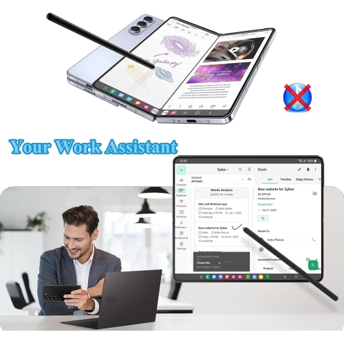 Galaxy Z Fold 6/Fold 5 Pen Fold Edition for S Pen Galaxy Z Fold 6 5G/Fold 5 5G S Pen for Samsung Galaxy Z fold6/fold5 5G S Pen Stylus Pen + Free 2