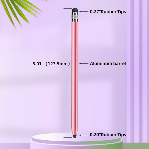 Stylus for Touch Screens Stylus for ipad,iPhone,Android Two Size Rubber Tips Tablet Stylus High Sensitivity & Precision No Scratches