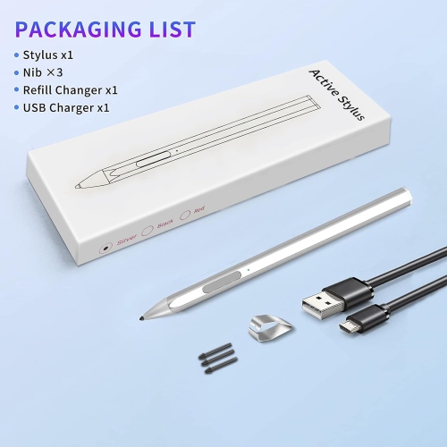 Stylus Pen for Microsoft Surface Pro 9/8/7/6/5/4/3/X Surface Laptop/Book/Studio Surface Go/Go2/Go3, 4096 Pressure Sensitivity, Magnetic Attachment,