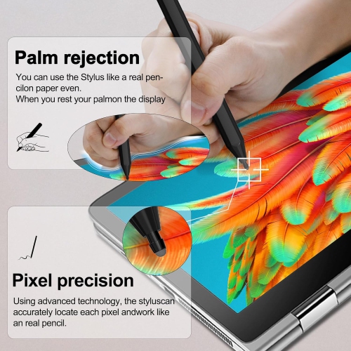 USI 2.0 Stylus Pen for HP Chromebook, ASUS Chromebook, Lenovo Chromebook, Amazon Fire Max 11, and Google Pixel Tablet, with 4096 Level Pressure, Palm
