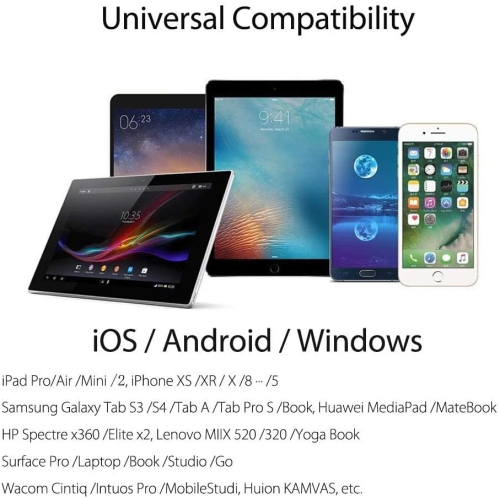 Stylus Pen for Touch Screens, Digital Pencil Active Pens Fine Point Stylist Compatible with iPhone iPad Pro and Other Tablets