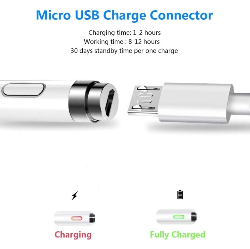 Stylus Pen for Touch Screens, Digital Pencil Active Pens Fine Point Stylist Compatible with iPhone iPad Pro and Other Tablets