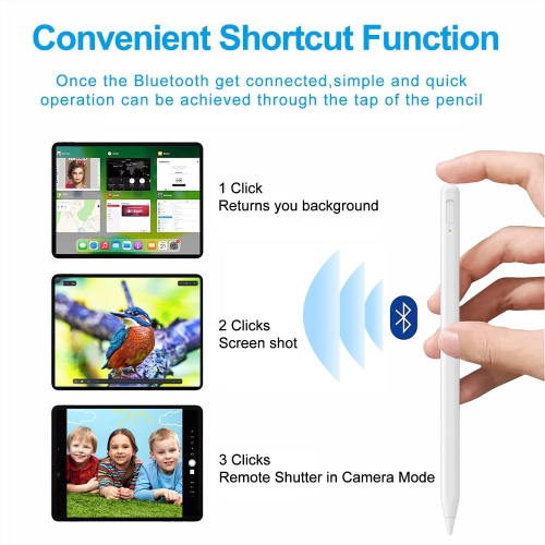 Stylus Pen for iPad 2018-2024 with Palm Rejection, Apple Pencil for Apple iPad 10th/9th/8th/7th/6th Gen, iPad Pro 11/12.9/13inch, iPad Air 2024