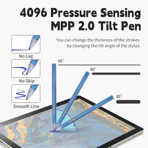 Stylus Pen for ASUS Transformer/Mini/ASUS Zenbook Flip/Pro/ASUS Vivobook Flip/Pro/Duo/ASUS Notebook, Rechargeable MPP 2.0 Tilt Active Pen with 4096