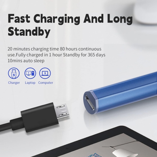 Stylus Pen for ASUS Transformer/Mini/ASUS Zenbook Flip/Pro/ASUS Vivobook Flip/Pro/Duo/ASUS Notebook, Rechargeable MPP 2.0 Tilt Active Pen with 4096