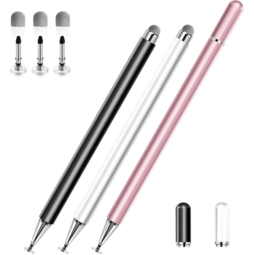 OECECA  Stylus Pens for Touch Screens, 2 In 1 High Precision Universal Stylus Pen for Ipad Compatible w Apple, Iphone, Ipad, Android, Microsoft