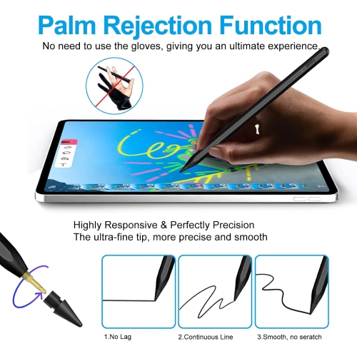 Stylus Pen for iPad, Apple Pen for iPad 9th Gen,iPad Pen for iPad 10th Gen,iPad Pencil for iPad(2018-2022), iPad Pro11/iPad Pro12.9 3/4/5/6th Gen,