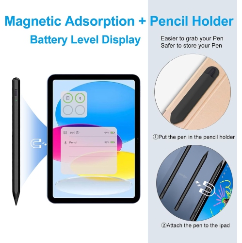 Stylus Pen for iPad, Apple Pen for iPad 9th Gen,iPad Pen for iPad 10th Gen,iPad Pencil for iPad(2018-2022), iPad Pro11/iPad Pro12.9 3/4/5/6th Gen,