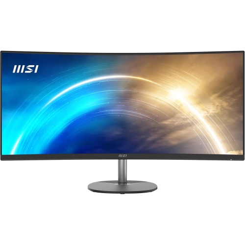 MSI Pro MP341CQ, 34" Monitor, 3440 x 1440(UWQHD) VA, 100Hz, TUV Certified Eyesight Protection, 4ms, Displayport, HDMI, Tilt