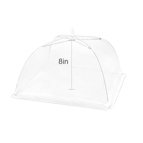 Food Cover For Outside 1 Pcs Reusable Food Tent Fruit Cover Pop-Up Food Nets Outdoors Mesh Screen Collapsible ,White