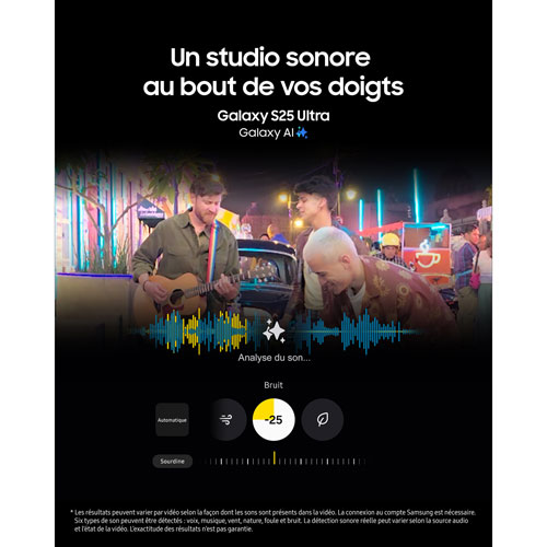 Galaxy S25 de 256 Go de Samsung - Ombre argent - Déverrouillé