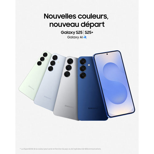 Galaxy S25+ de 256 Go de Samsung - Bleu glacial - Déverrouillé