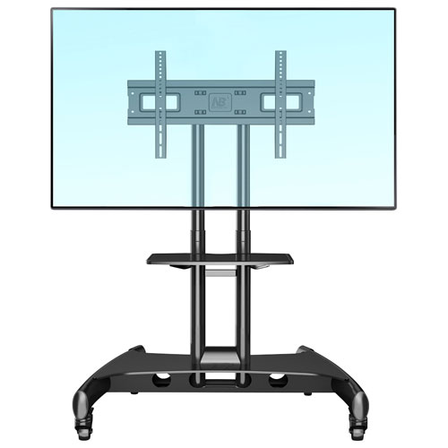 Image 2 of 5.. North Bayou Mobile TV Cart with 32" - 75" Mount
