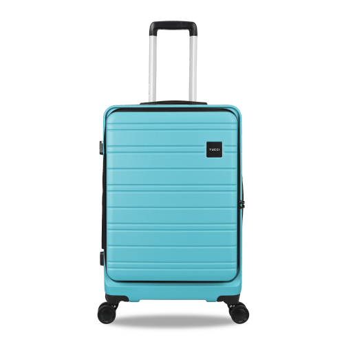 TUCCI ITALY CIRCOLO 3PC LUGGAGE SET EXPANDABLE-TEAL