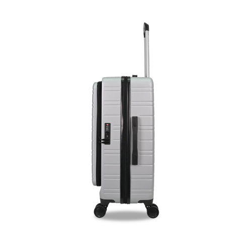 TUCCI ITALY CIRCOLO 3PC LUGGAGE SET EXPANDABLE-SILVER