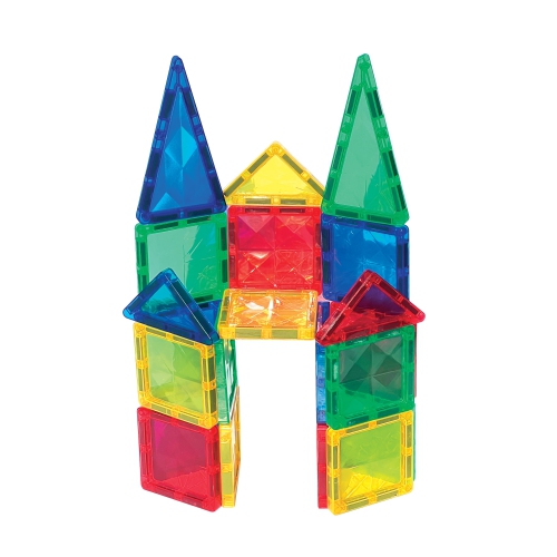 CreateOn Crayola PIP Magnetic Tiles Bundle - 24 pc Bold Colours & 24 pc Glitter