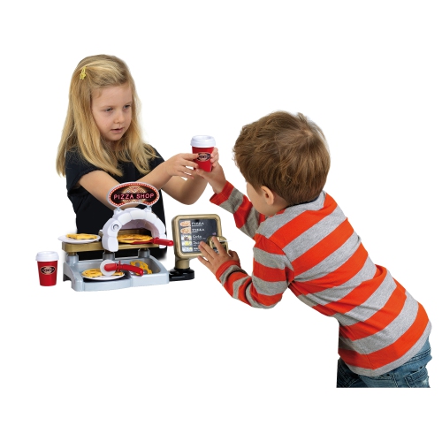 Theo Klein Pizza Shop & Police Case Bundle