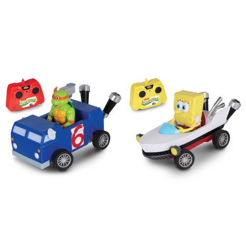 NKOK TMNT Michelangelo & Spongebob Kart Boat Bundle