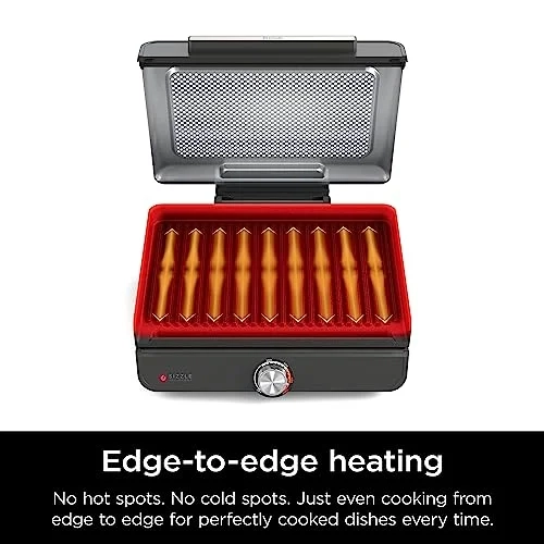 (Refurbished Excellent) - Ninja Sizzle Smokeless Indoor Grill & Griddle