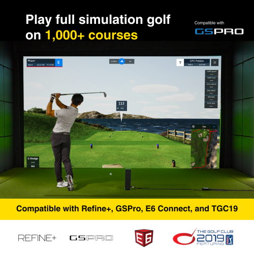 UNEEKOR EYE MINI LITE Golf Simulator – Indoor Launch Monitor with 19 Metrics, Near-Zero Latency, Easy Setup, AI Trainer Compatible, Works with GSPro,