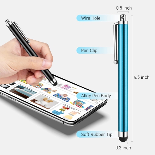 Stylus Pens for Touch Screens, A High Precision Universal Stylus for iPad iPhone Tablets Samsung Galaxy All Capacitive Touch Screens