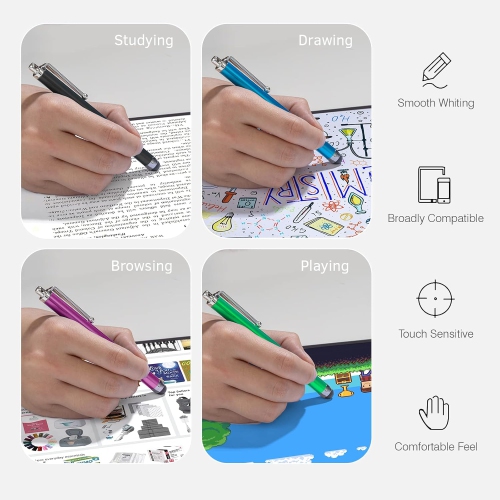 Stylus Pens for Touch Screens, A High Precision Universal Stylus for iPad iPhone Tablets Samsung Galaxy All Capacitive Touch Screens