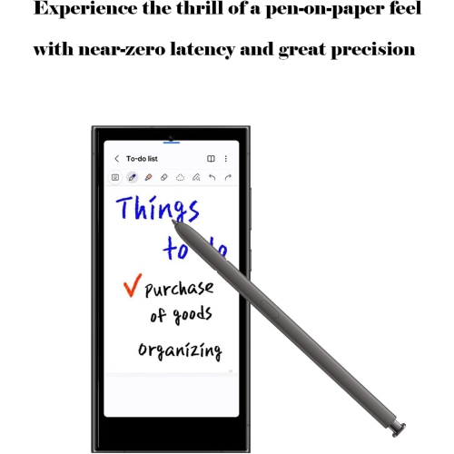 Galaxy S24 Ultra S Pen Replacement for Samsung Galaxy S24 Ultra Stylus Pen NoBluetooth S Pen Stylus Replacement S24 Ultra All Version Touch Pen(Dark