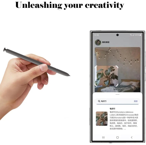 Galaxy S24 Ultra S Pen Replacement for Samsung Galaxy S24 Ultra Stylus Pen NoBluetooth S Pen Stylus Replacement S24 Ultra All Version Touch Pen(Dark