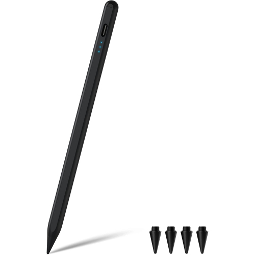 OECECA  Stylus Pen for Ipad \w 4 Smooth Fine Tips And Palm Rejection Tilt Sensitivity High Precision Magnetic Pencil for Ipad 10/9/8/7/6, Ipad Air