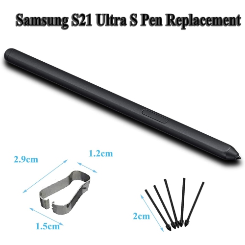 Galaxy S21 Ultra S Pen Replacement with Free Nibs for Samsung Galaxy S21 Ultra 5G Stylus S Pen + 5X Pen Tips/Nibs withoutBluetooth