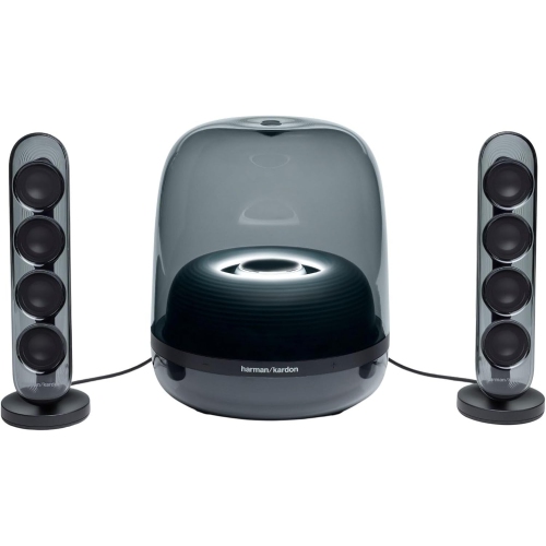 Boîte ouverte - Haut-parleur sans fil Bluetooth SoundSticks 4 de Harman Kardon - Noir