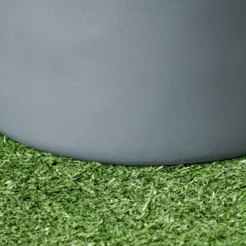 Outsunny Set of 3 Outdoor Planter Set, 13/11.5/9 in, Flower Pots with Drainage Holes, Outdoor Plant Pots for Patio, Yard, Garden