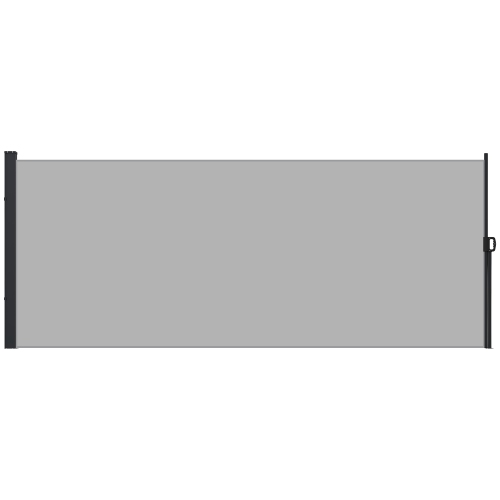 OUTSUNNY  13' X 6' Retractable Side Awning, Garden Privacy Screen Divider, Full Cassette Windbreaker for Hot Tub, Balcony, Terrace, Pool, Light