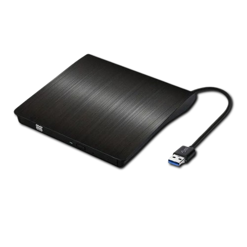 Graveur CD/DVD-ROM +-R-R-RW portatif mince USB 3,0 pour ordinateur portatif et Windows