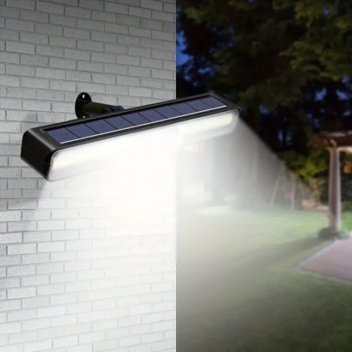 Solar Lights Outdoor, Lighting Modes Solar Strobe Lights IP65 Waterproof Solar Warning Lights Bright Warm