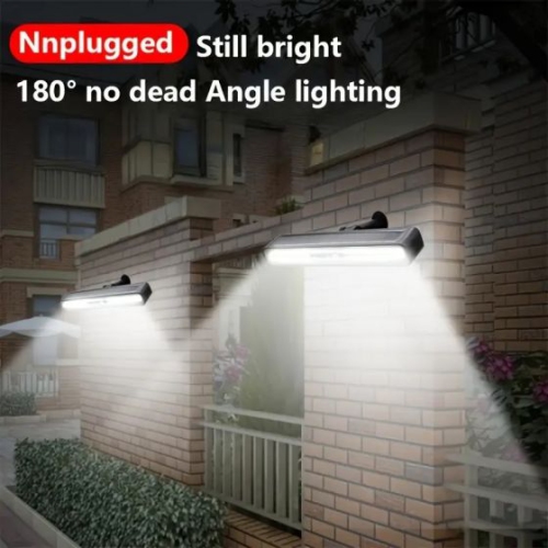 Solar Lights Outdoor, Lighting Modes Solar Strobe Lights IP65 Waterproof Solar Warning Lights Bright Warm