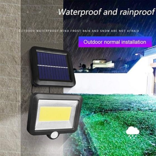 100 LED cob Solar led Light Waterproof pir Motion Sensor Smart Separate Split lamp Outdoor Induction Garden Security Wall Light