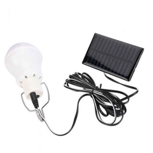 Portable Solar Panel Powered Led Light Bulb Tent Lamp Garden Yard Camping 5W