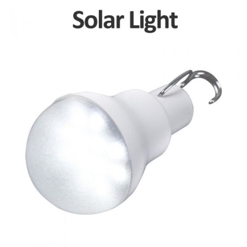 Portable Solar Panel Powered Led Light Bulb Tent Lamp Garden Yard Camping 5W