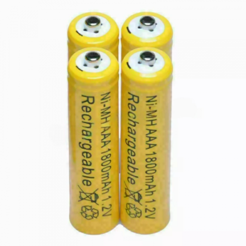 4 Pcs Ni-MH AAA 1800mAh 1.2V Rechargeable Batteries Ultra Cell Battery Yellow