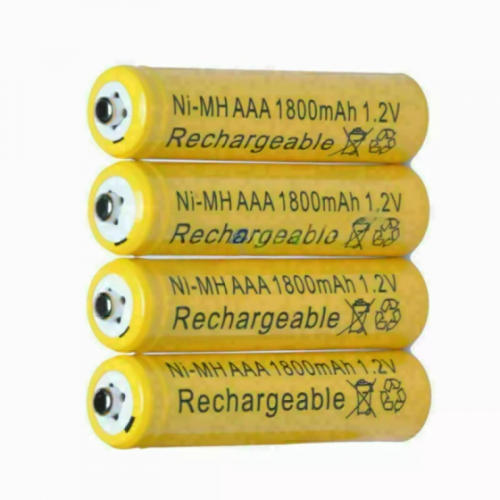 4 Pcs Ni-MH AAA 1800mAh 1.2V Rechargeable Batteries Ultra Cell Battery Yellow