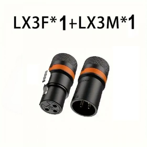 XLR Adapter, 1-Pair XLR Male to Male & XLR Female to Female 3PIN Adapter, Compatible with Mixer, Microphone, Power