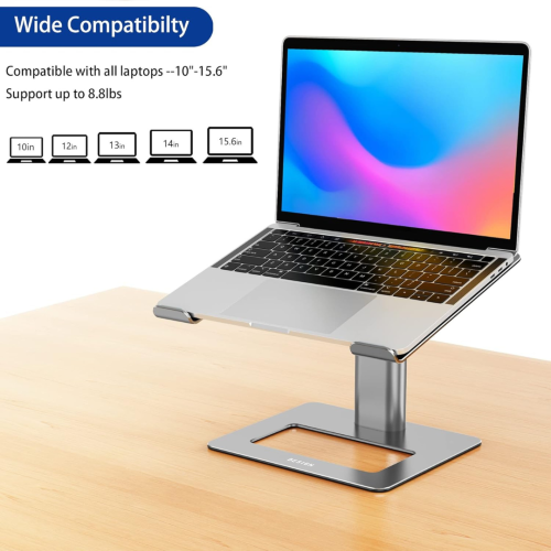 Besign LSX3 Aluminum Laptop Stand, Ergonomic Adjustable Notebook Stand, Riser Holder Computer Stand Compatible with Air, Pro, Dell, HP, Lenovo More