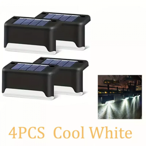 Warm White LED Solar Step Lamp - Warm White LED Solar Step Lamp