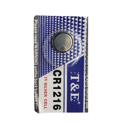 CR1216 3V Lithium Coin Watch Battery for watches, toys, fitness trackers, calculators, medical devices, and more.