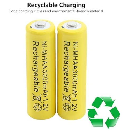 Piles rechargeables 1,2&nbsp;V AA 3000&nbsp;mAh Ni-MH pour flashs d'appareil photo, micro, jouets, télécommande.