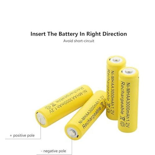 Piles rechargeables 1,2&nbsp;V AA 3000&nbsp;mAh Ni-MH pour flashs d'appareil photo, micro, jouets, télécommande.