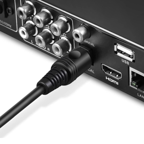 Digital Optical Audio Cable Toslink to Toslink Digital Optical Fiber Audio Cable for clear, full and richly detailed sound -5 Feet