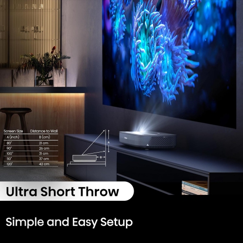 Hisense PL1 Laser Cinema Series 4K UHD Ultra Short Throw Smart Laser Projector by HISENSE - Open Box condition - Image 6