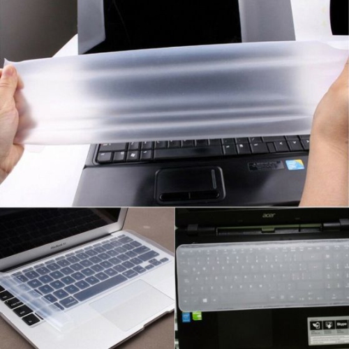 Keyboard Protector Skin Silicone Cover Clear Film Universal Compatible with 15-17 inch Laptop, Computer